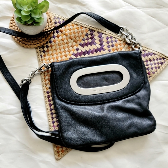 Michael Kors Handbags - Rare Michael kors crossbody bag Black leather